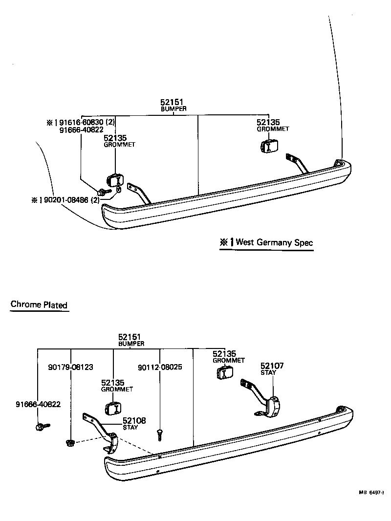 Rear Bumper & Bumper Stay