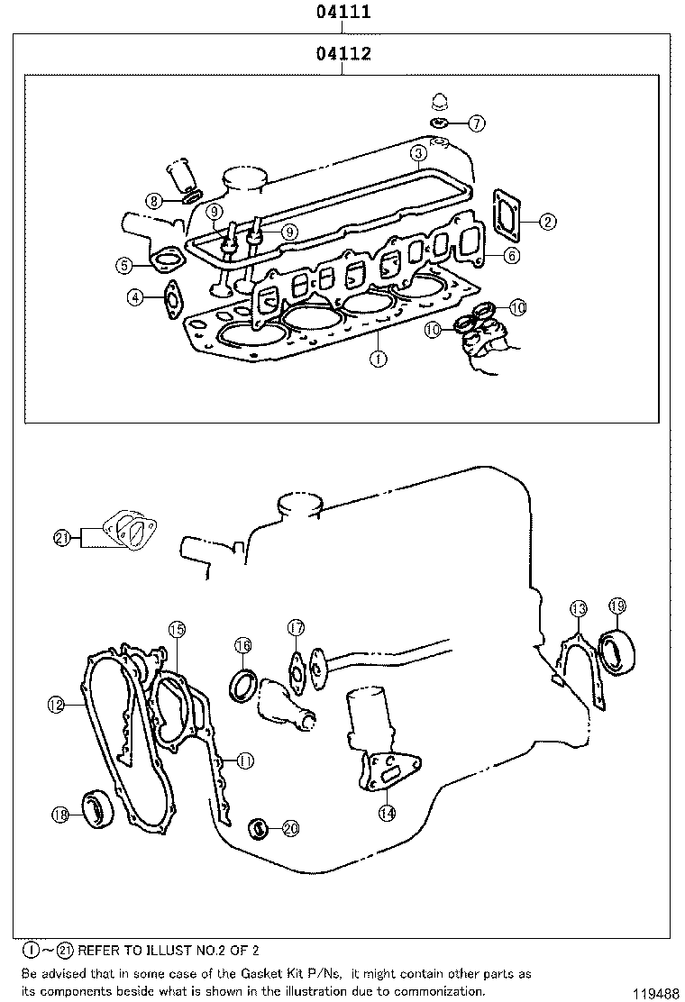 Engine Overhaul Gasket Kit