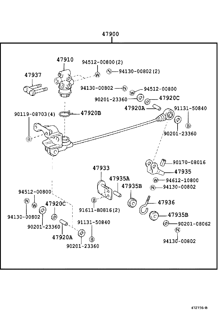 Abrazadera del tubo de freno