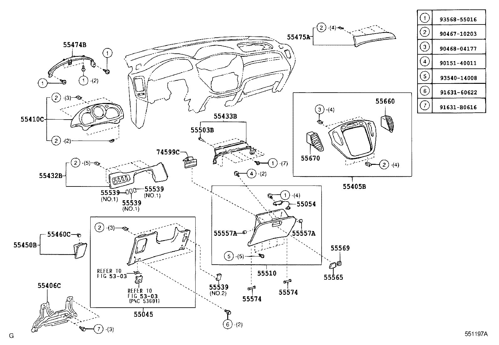 Instrument Panel Glove Compartment