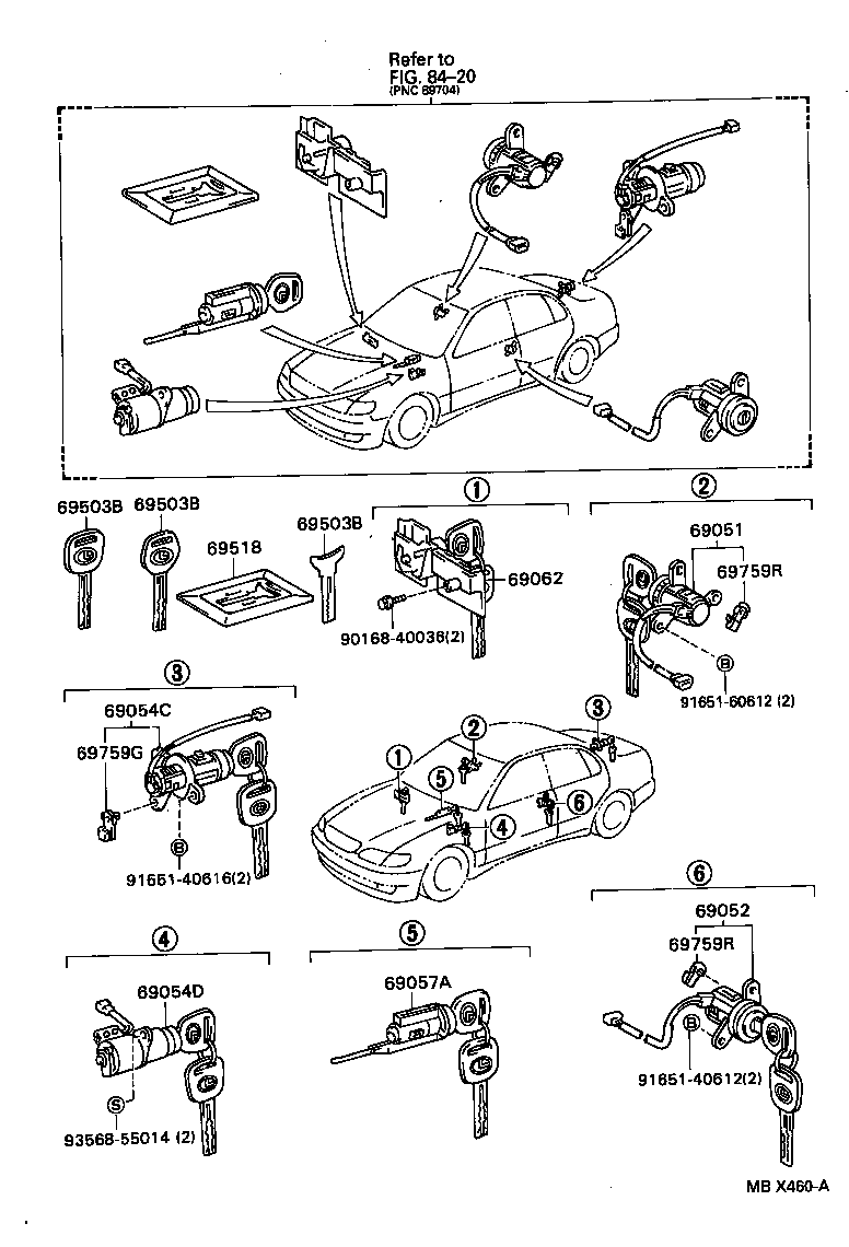 Lock Cylinder Set