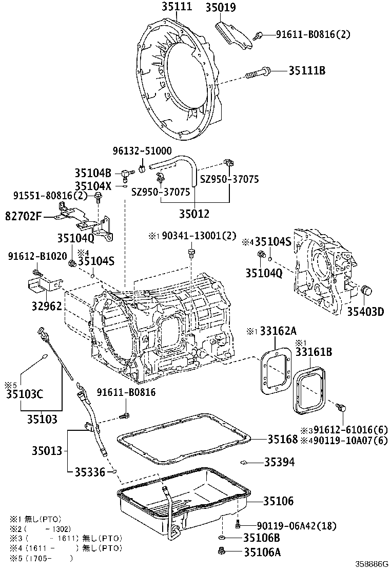 Transmission Case & Oil Pan