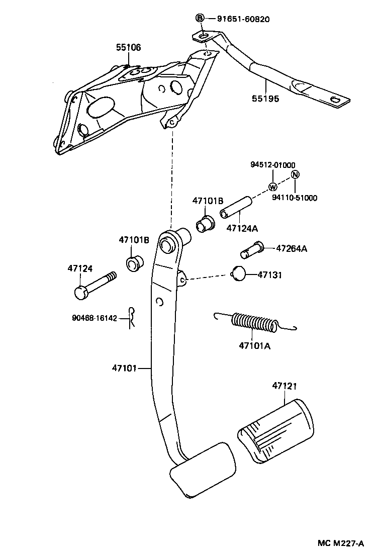 Brake Pedal & Bracket