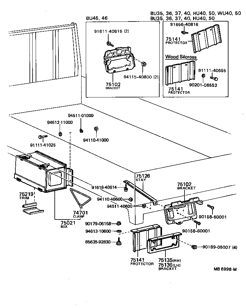 Soporte de placa de matrícula de caja de herramientas