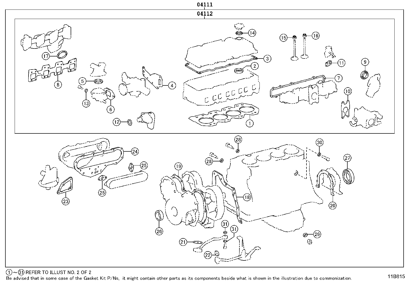 Engine Overhaul Gasket Kit