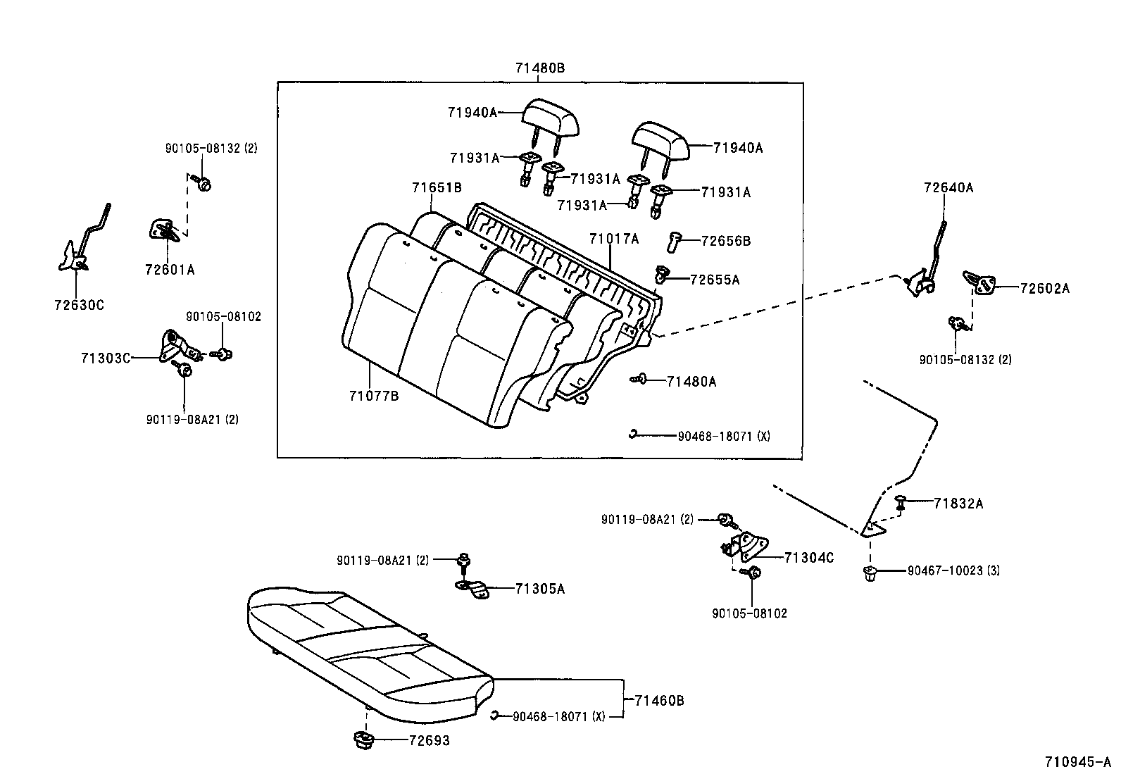 Rear Seat & Seat Track