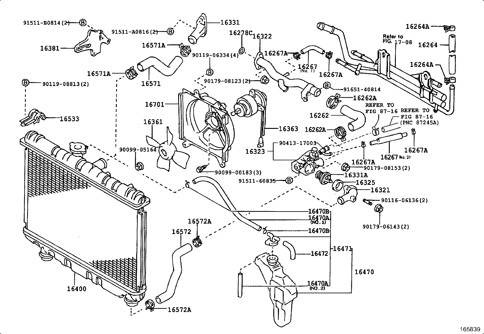 Radiator Water Outlet