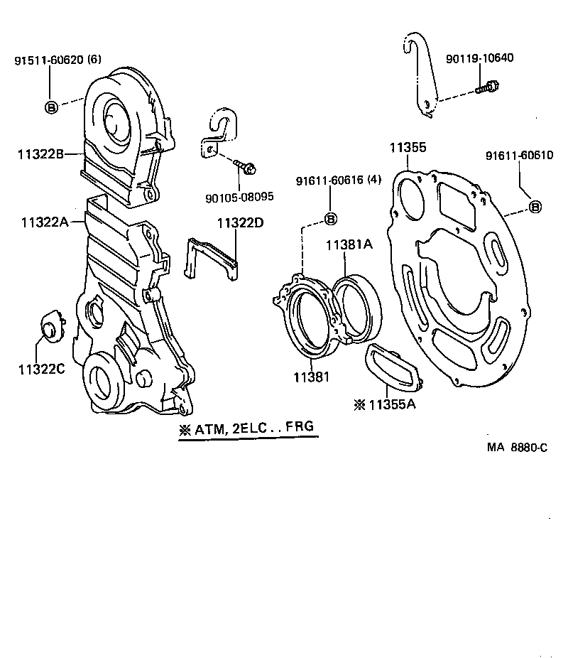 Timing Gear Cover & Rear End Plate