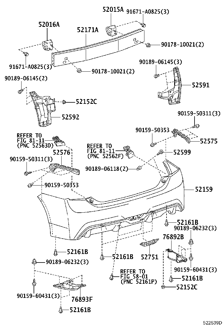 Rear Bumper & Bumper Stay