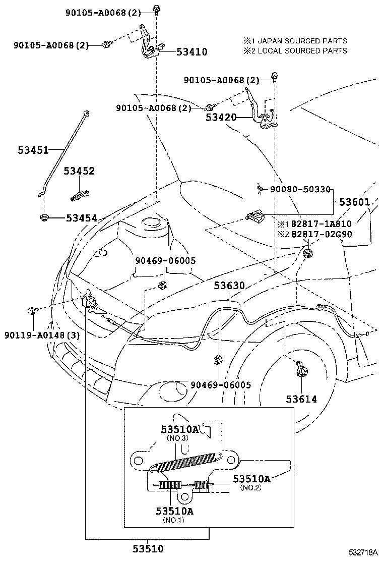 Hood Lock & Hinge