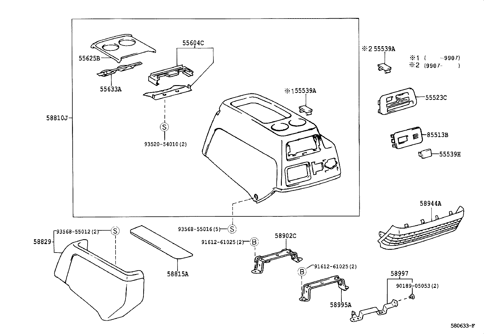 Console Box & Bracket