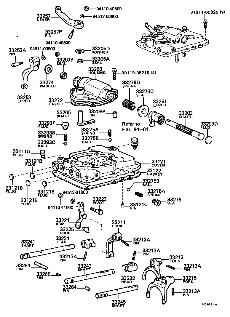 Gear Shift Fork Lever Shaft
