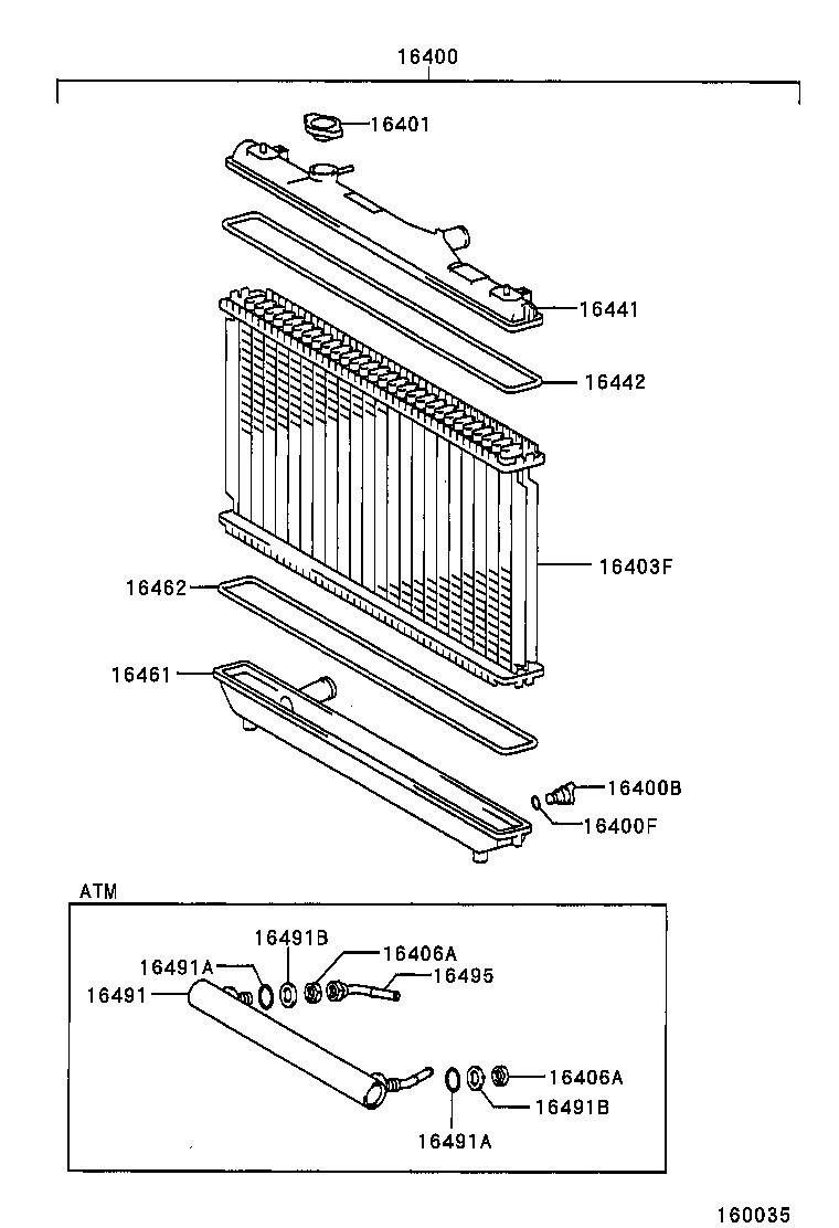 Radiator Water Outlet