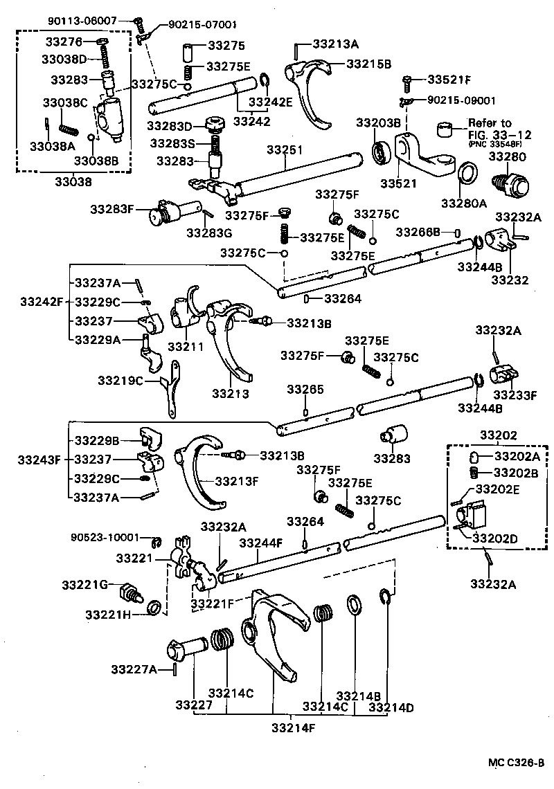 Gear Shift Fork Lever Shaft