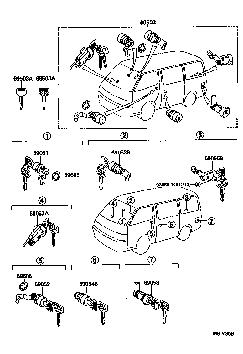 Juego de cilindro de cerradura