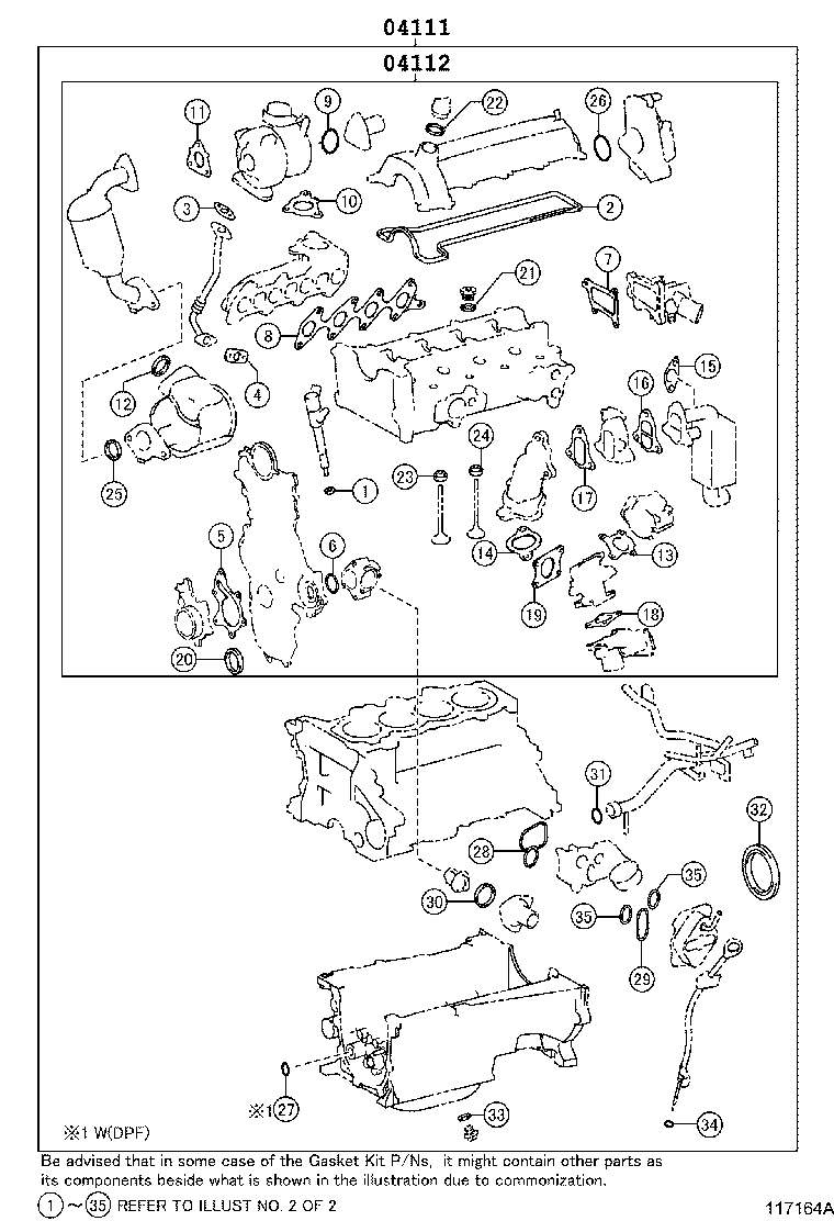 Engine Overhaul Gasket Kit