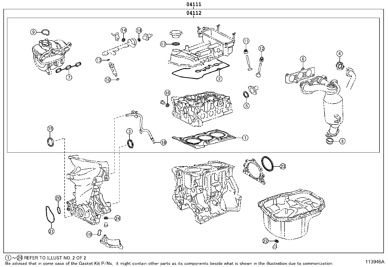 Engine Overhaul Gasket Kit