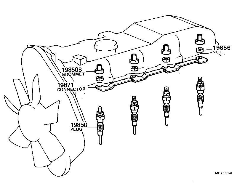 Ignition Coil Spark Plug Glow Plug