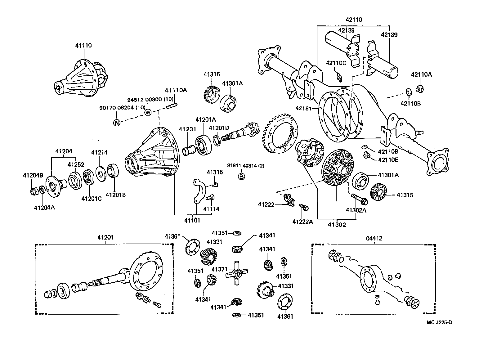 Rear Axle Housing Differential