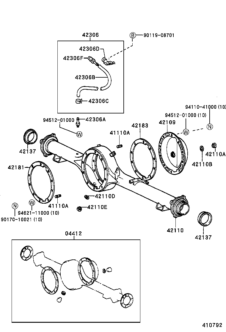 Rear Axle Housing Differential