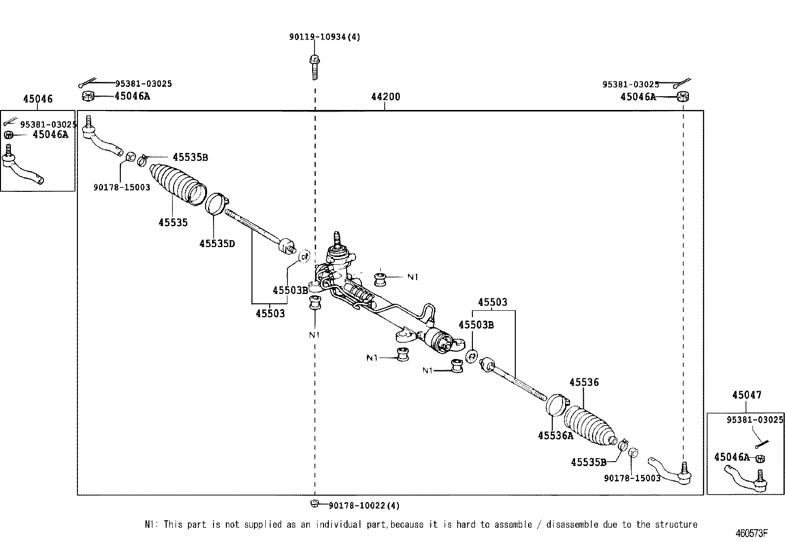 Enlace del mecanismo de dirección