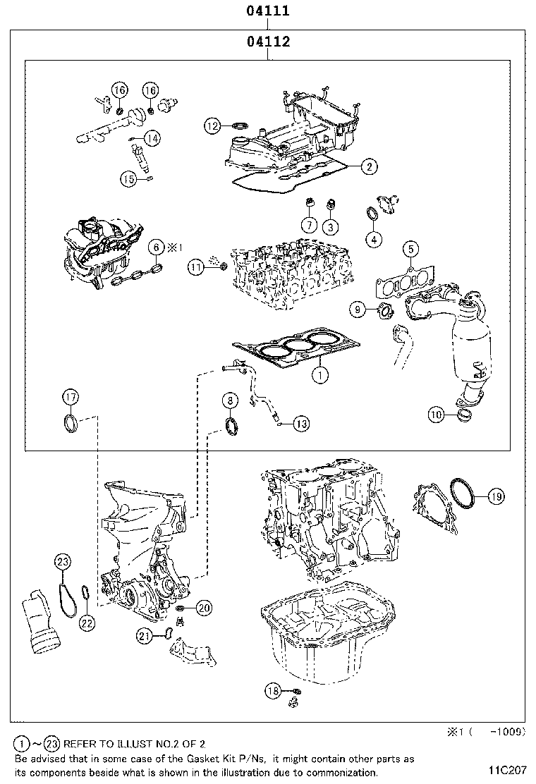 Engine Overhaul Gasket Kit