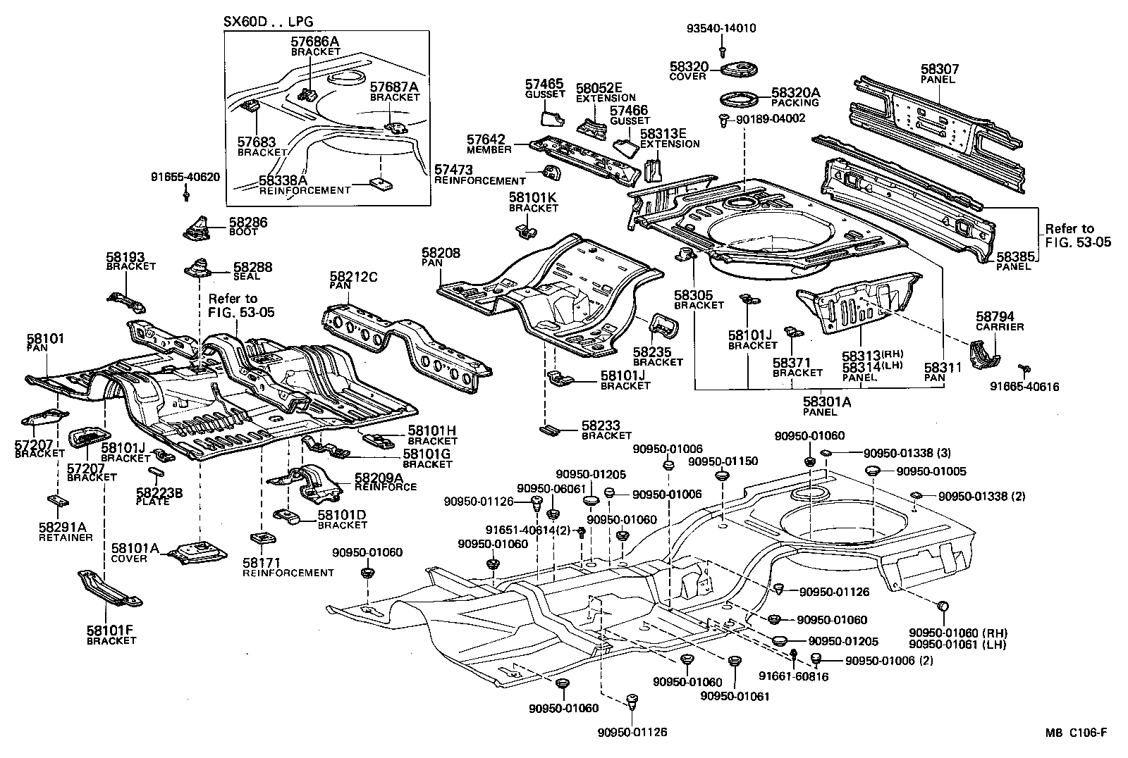 Floor Pan & Lower Back Panel