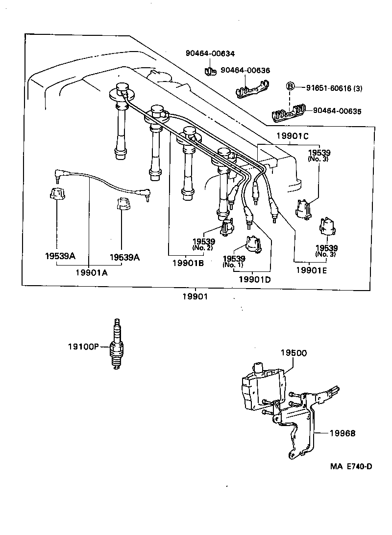 Ignition Coil Spark Plug Glow Plug