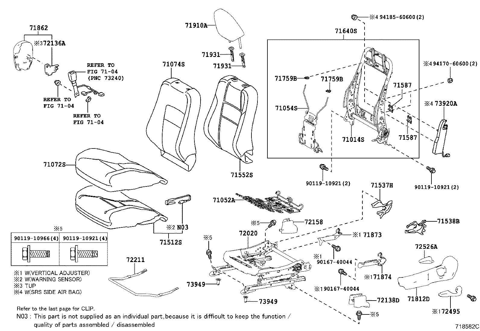 Front Seat & Seat Track
