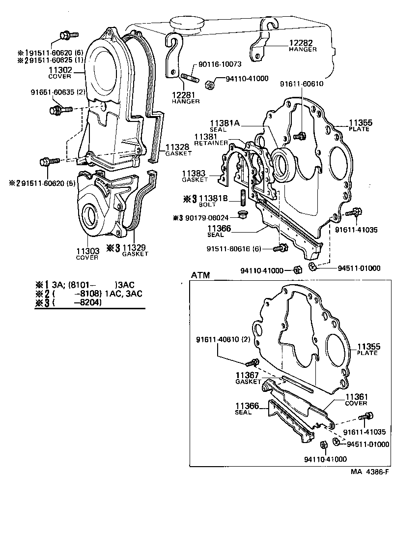 Timing Gear Cover & Rear End Plate