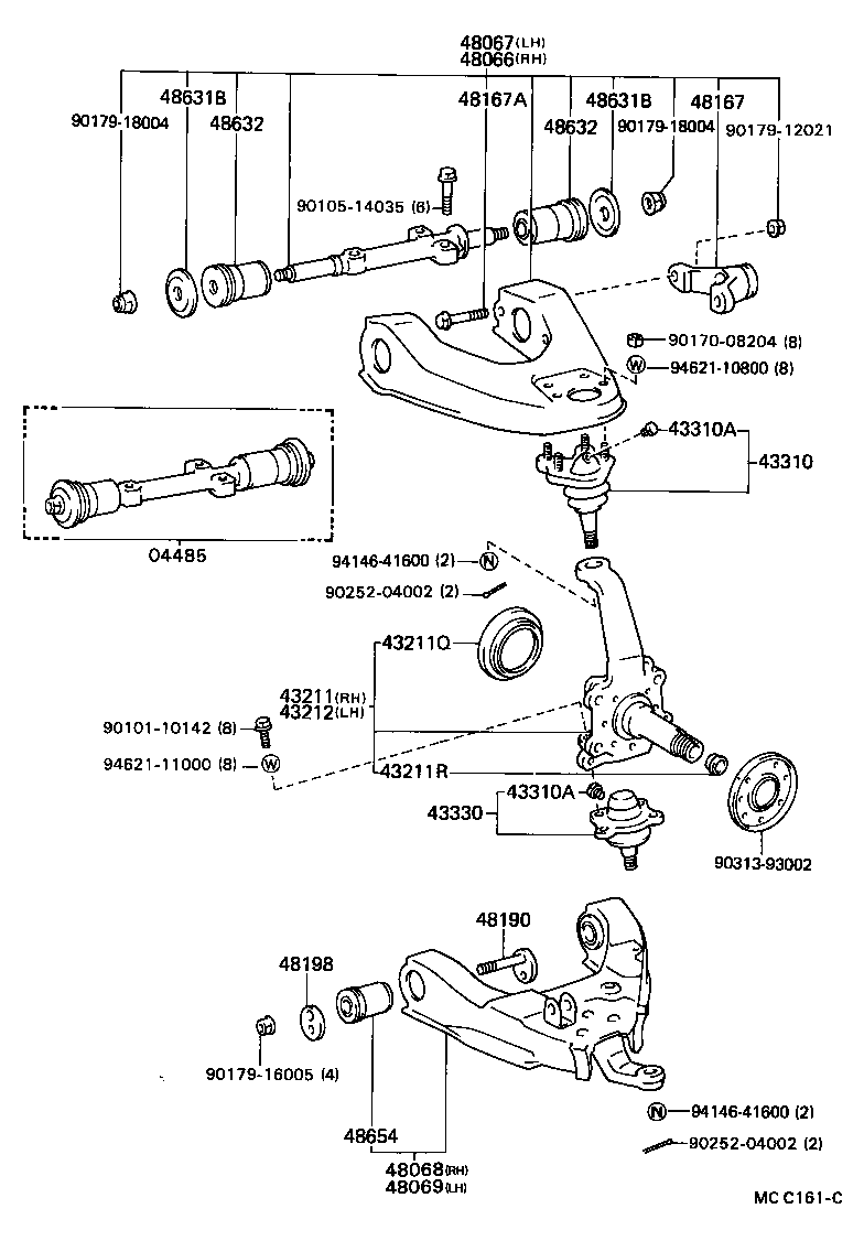 Front Axle Arm Steering Knuckle