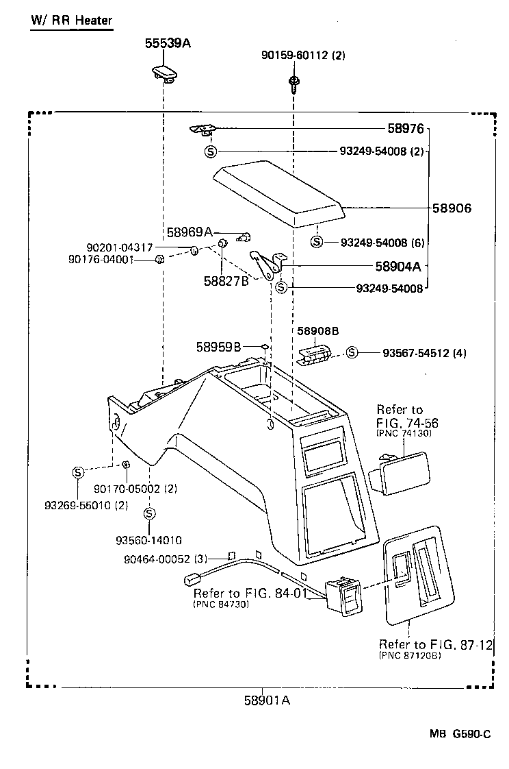 Caja y soporte de consola