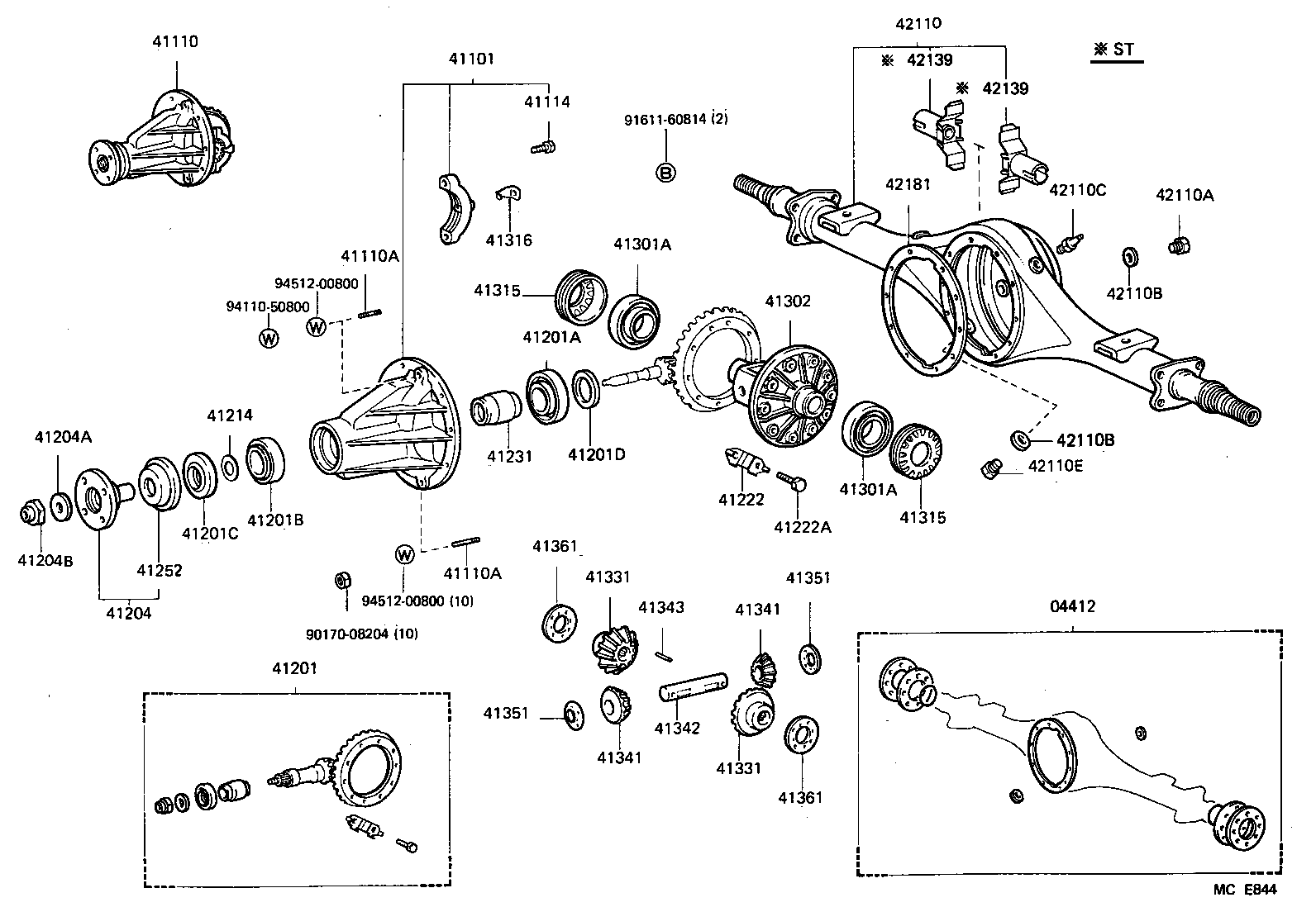 Rear Axle Housing Differential