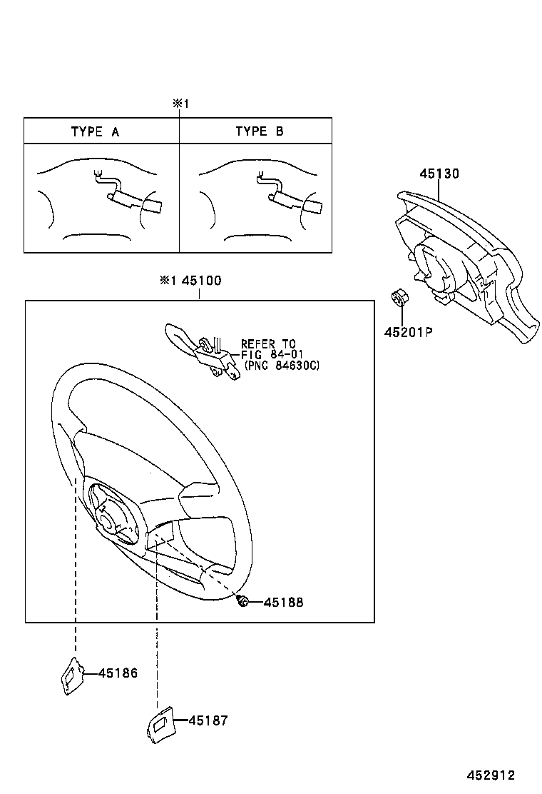 4510060320B0 Wheel Assy, Steering Toyota YoshiParts