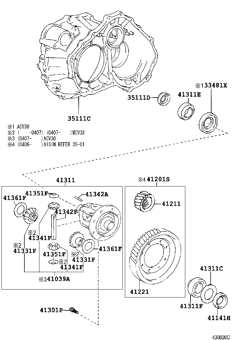 Front Axle Housing & Differential