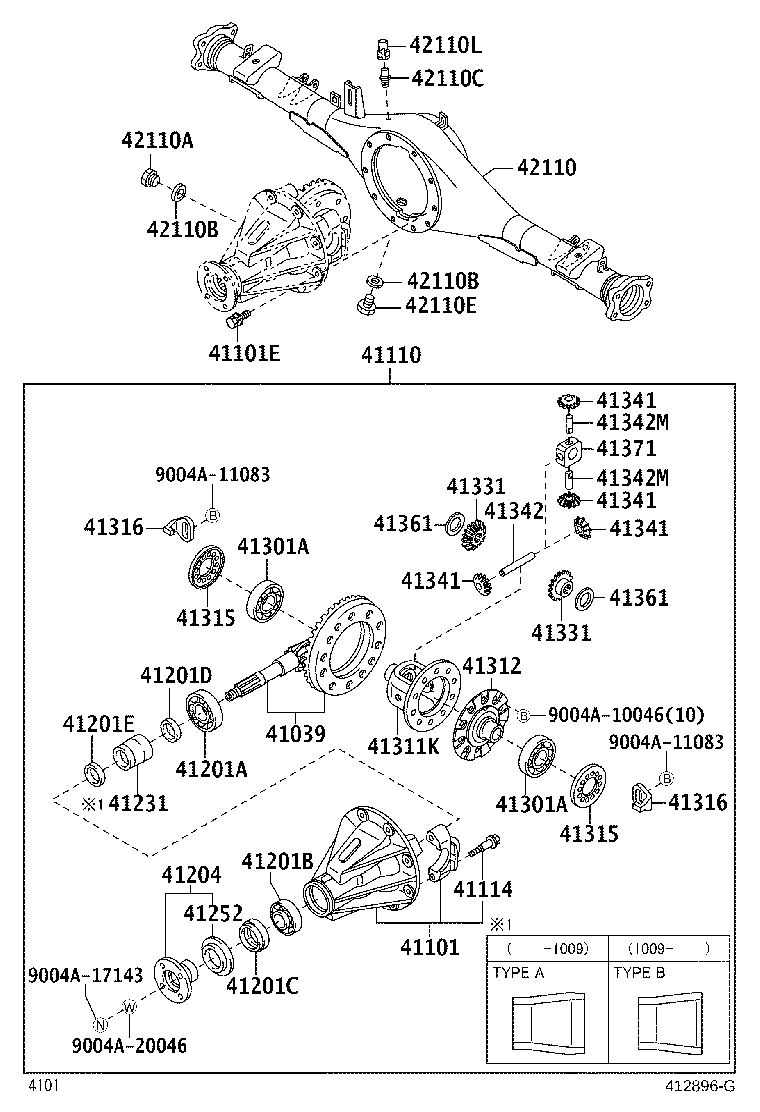 Rear Axle Housing Differential