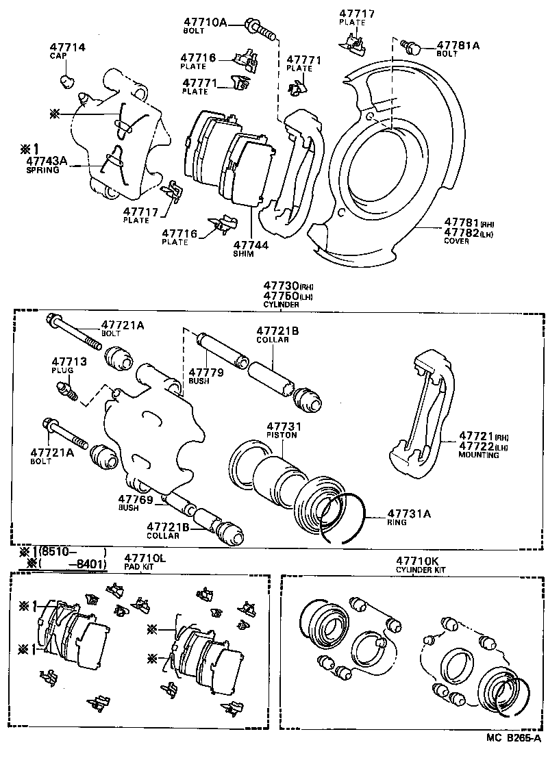 Front Disc Brake Caliper Dust Cover