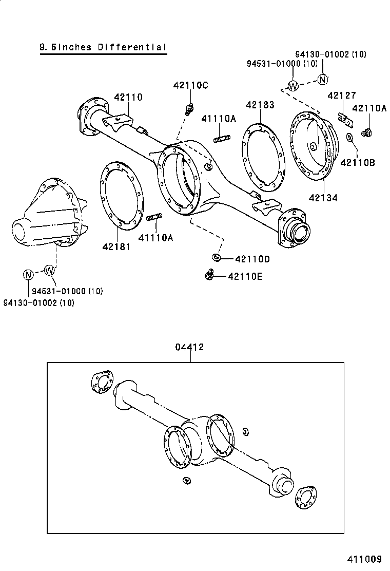 Rear Axle Housing Differential