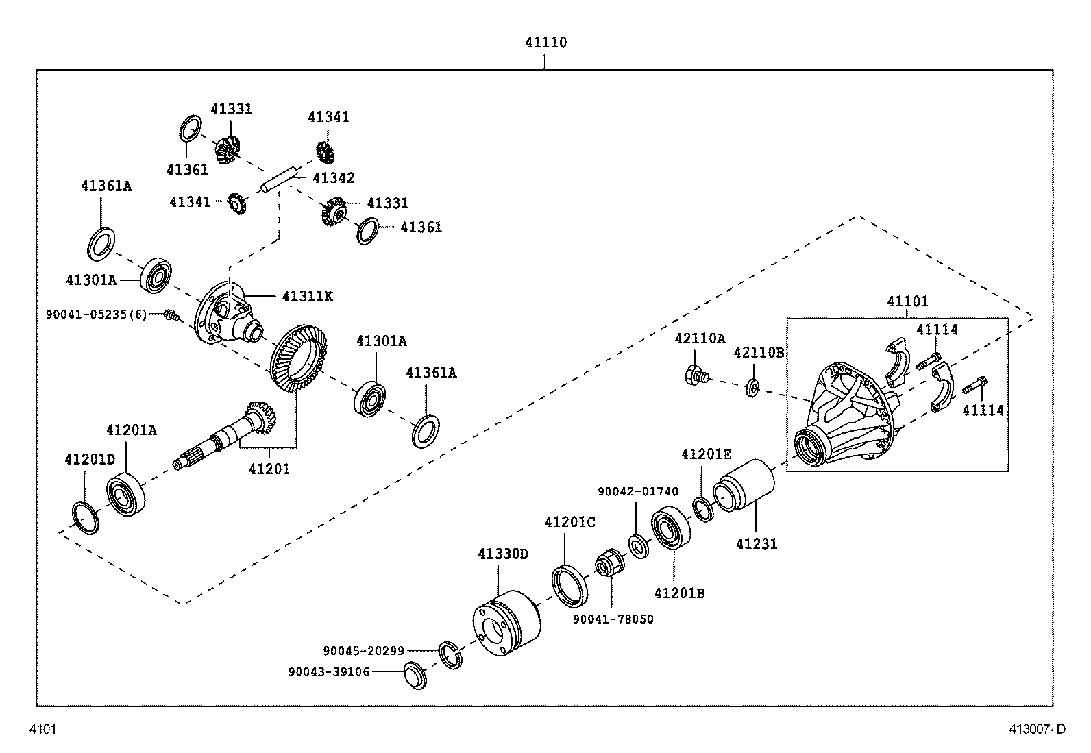 Rear Axle Housing Differential