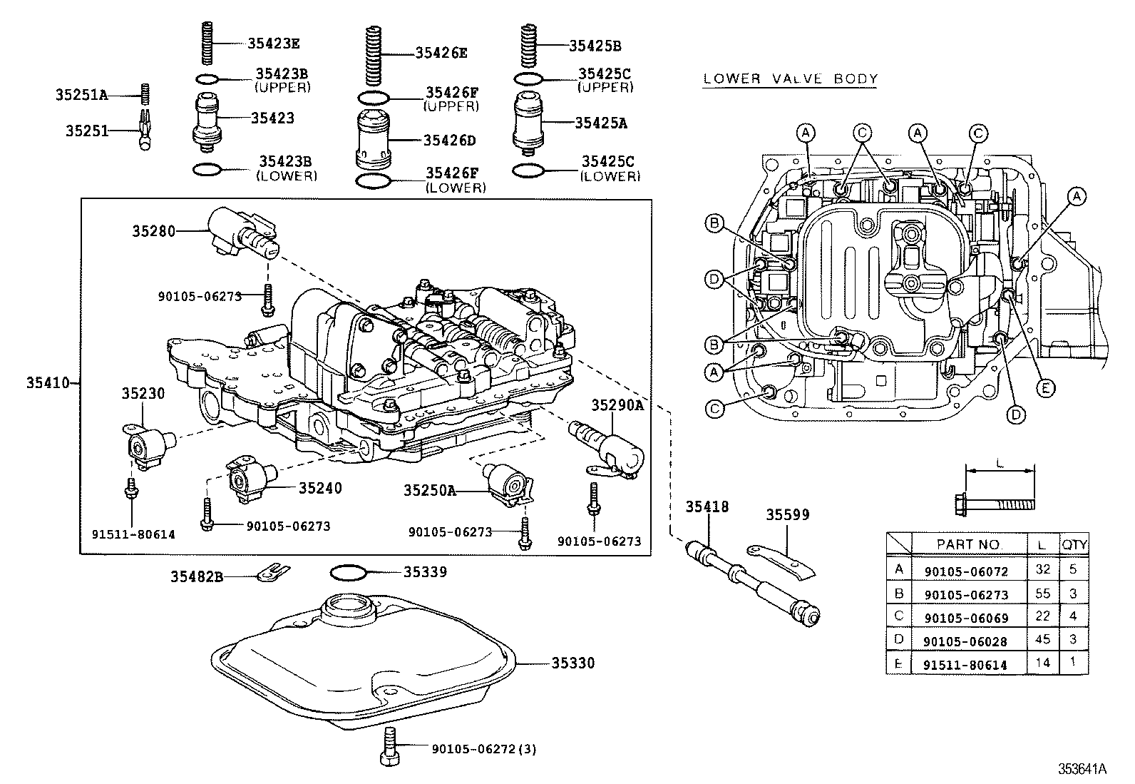 Valve Body Oil Strainer