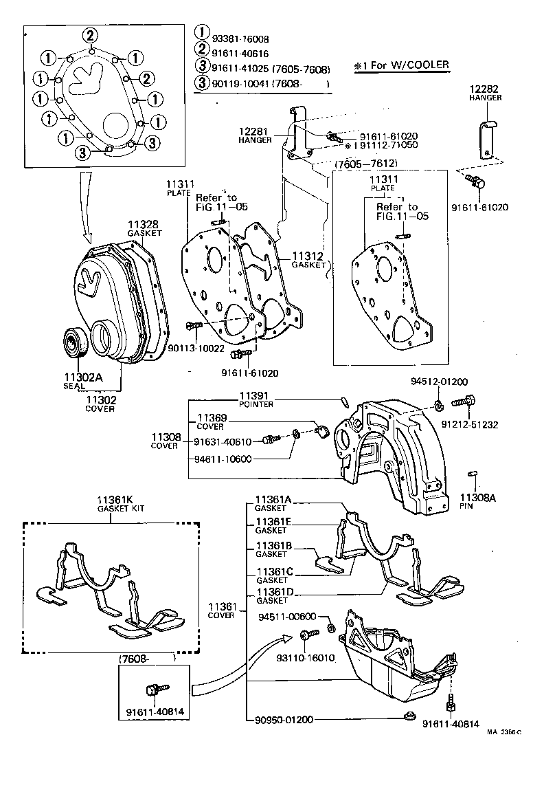 Timing Gear Cover & Rear End Plate