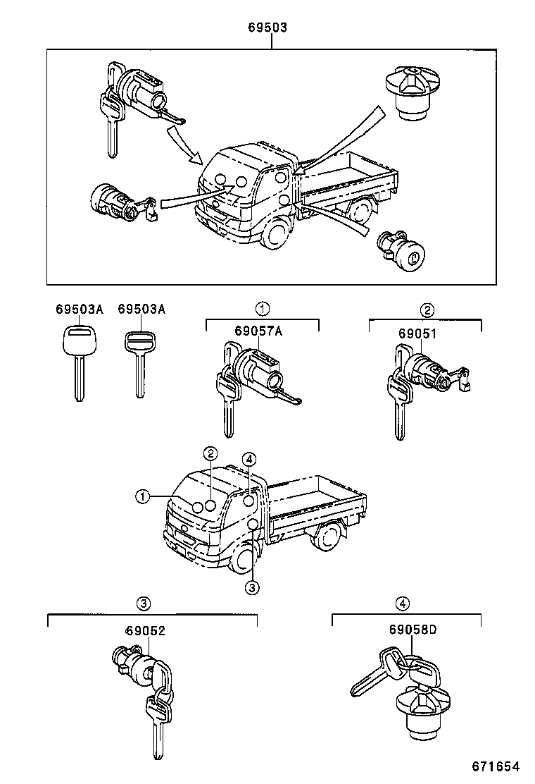 Lock Cylinder Set