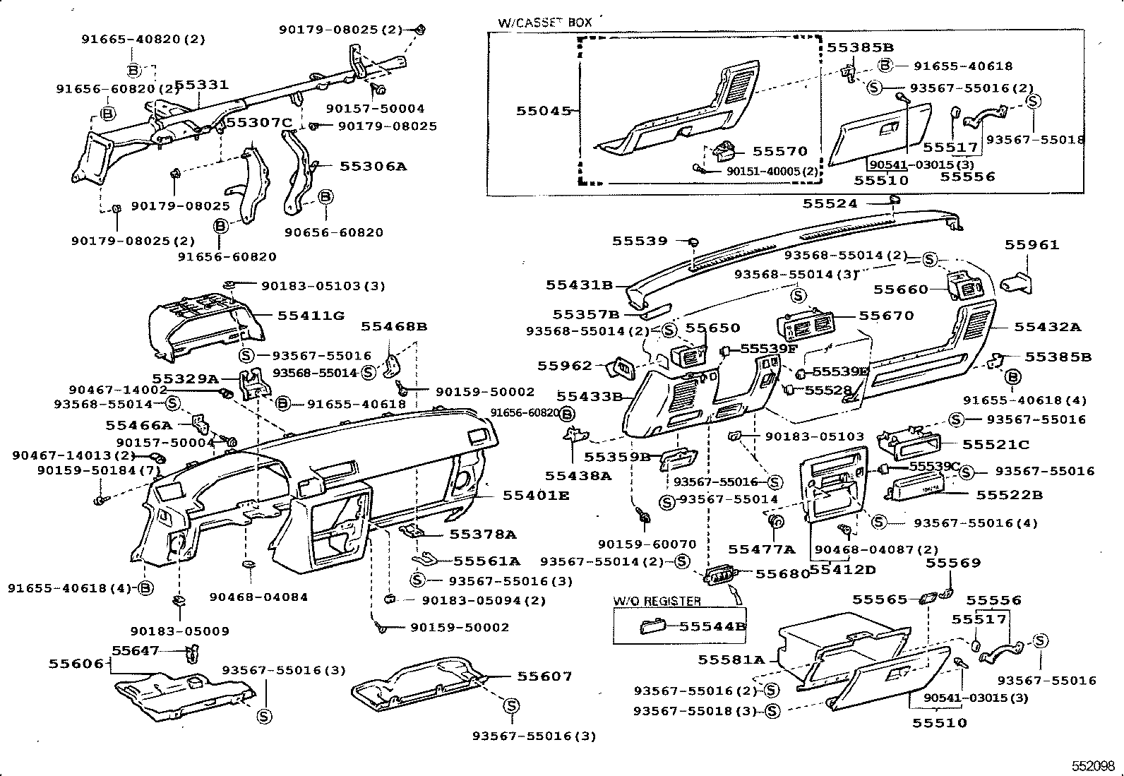 Instrument Panel Glove Compartment