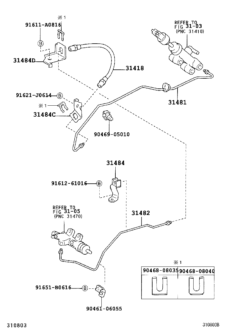 Manguera flexible del pedal del embrague