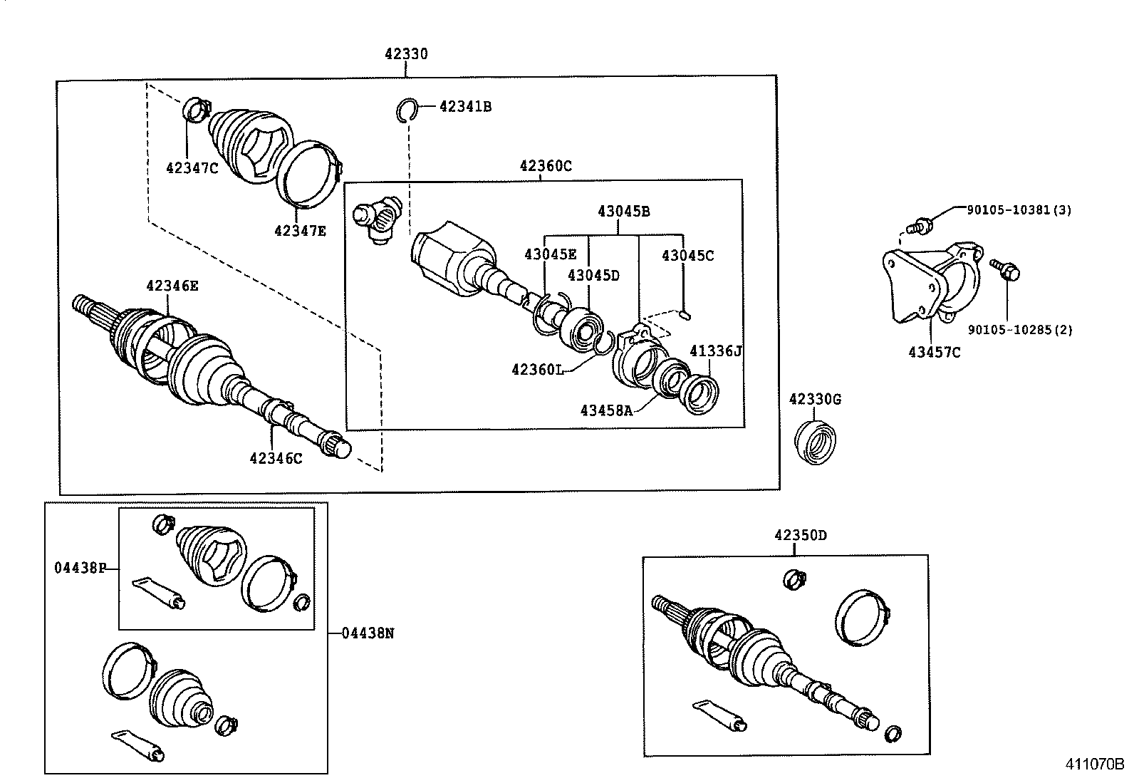 Rear Axle Shaft Hub