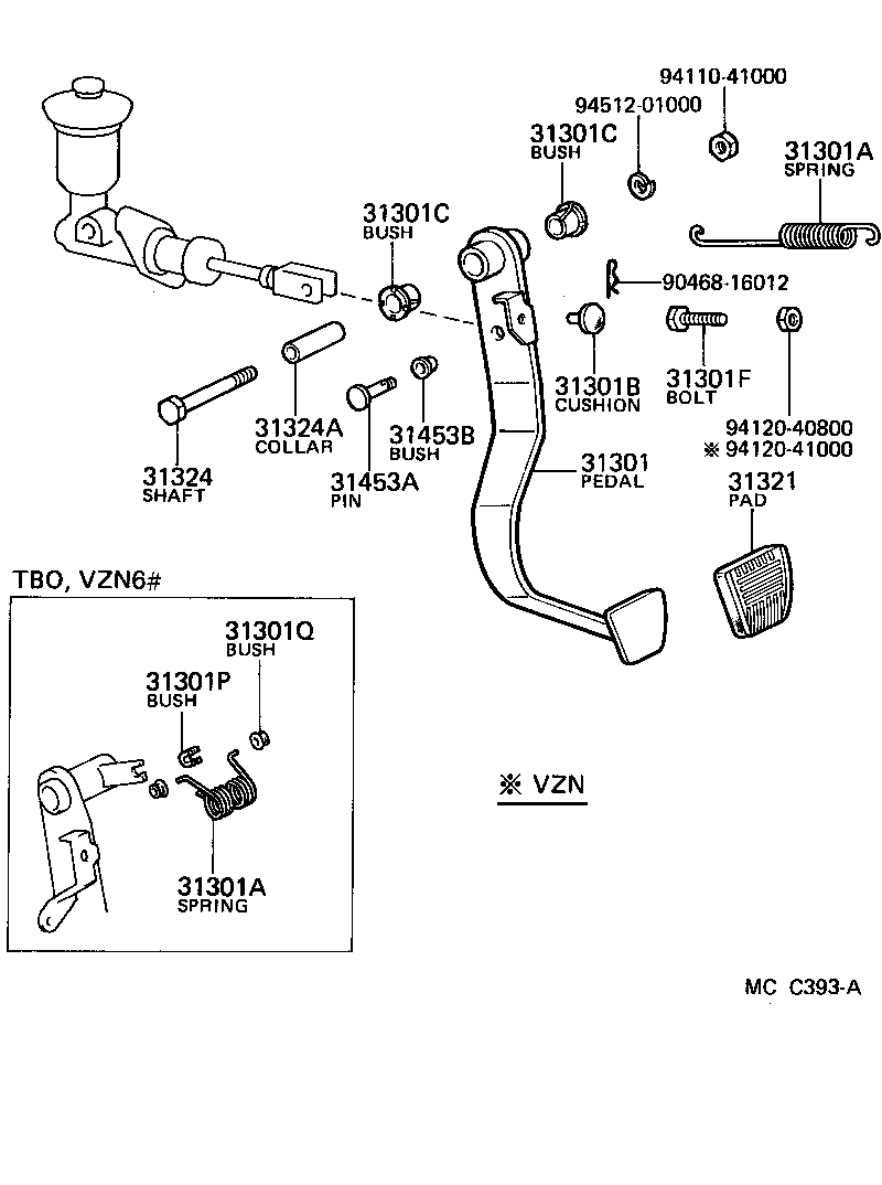 Clutch Pedal Flexible Hose