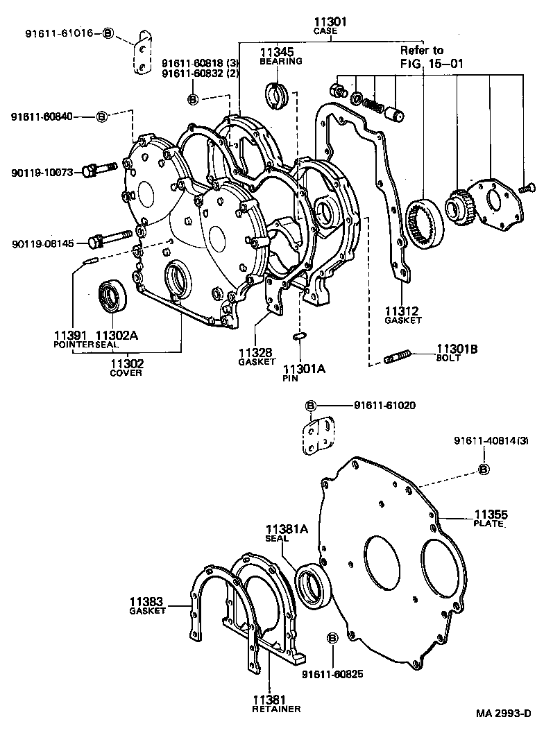 Timing Gear Cover & Rear End Plate