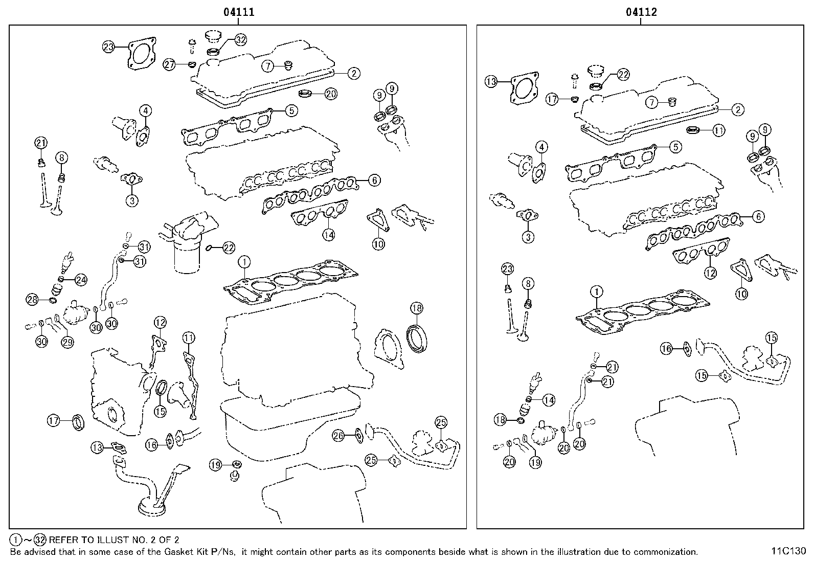 Engine Overhaul Gasket Kit