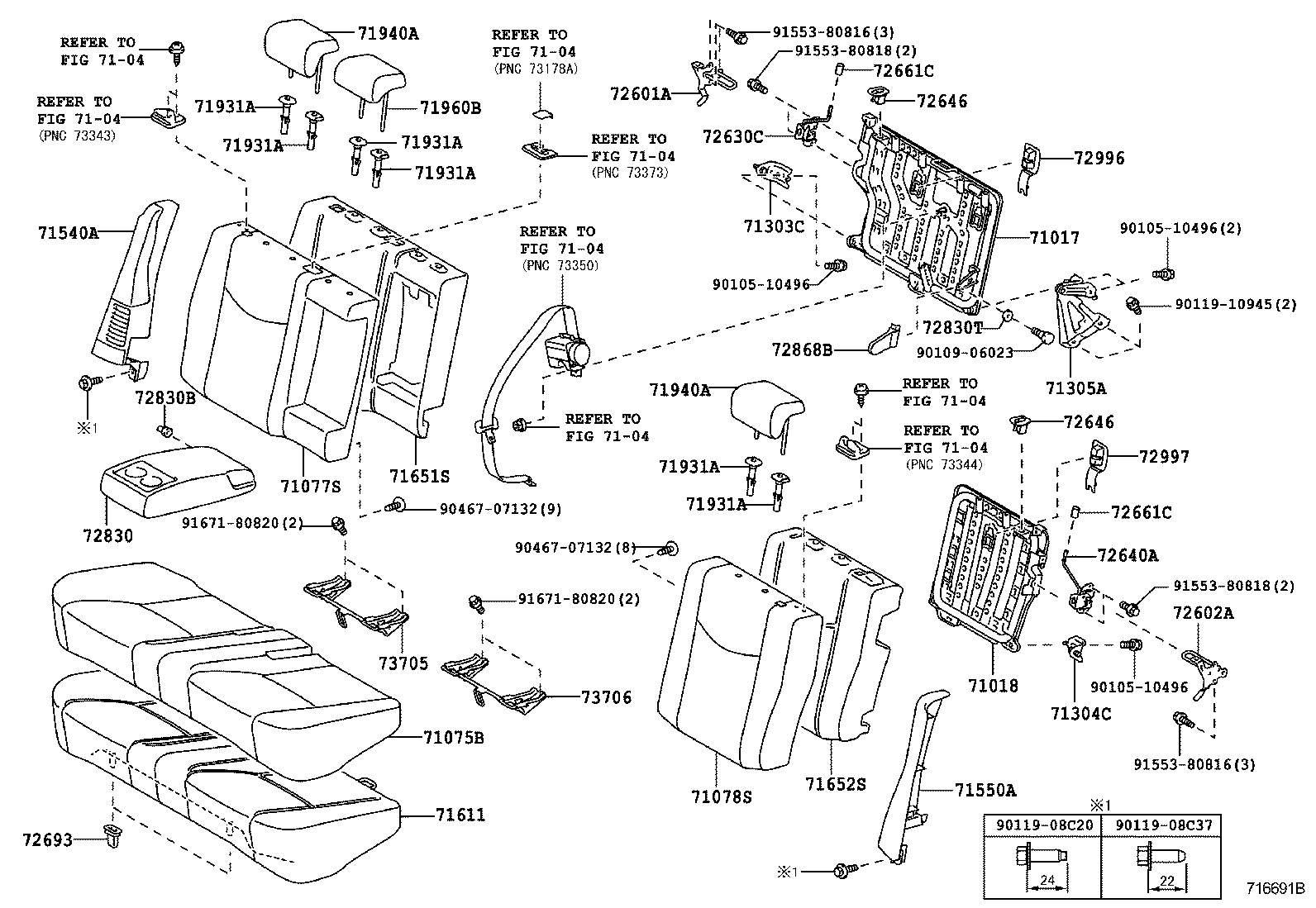 Rear Seat & Seat Track