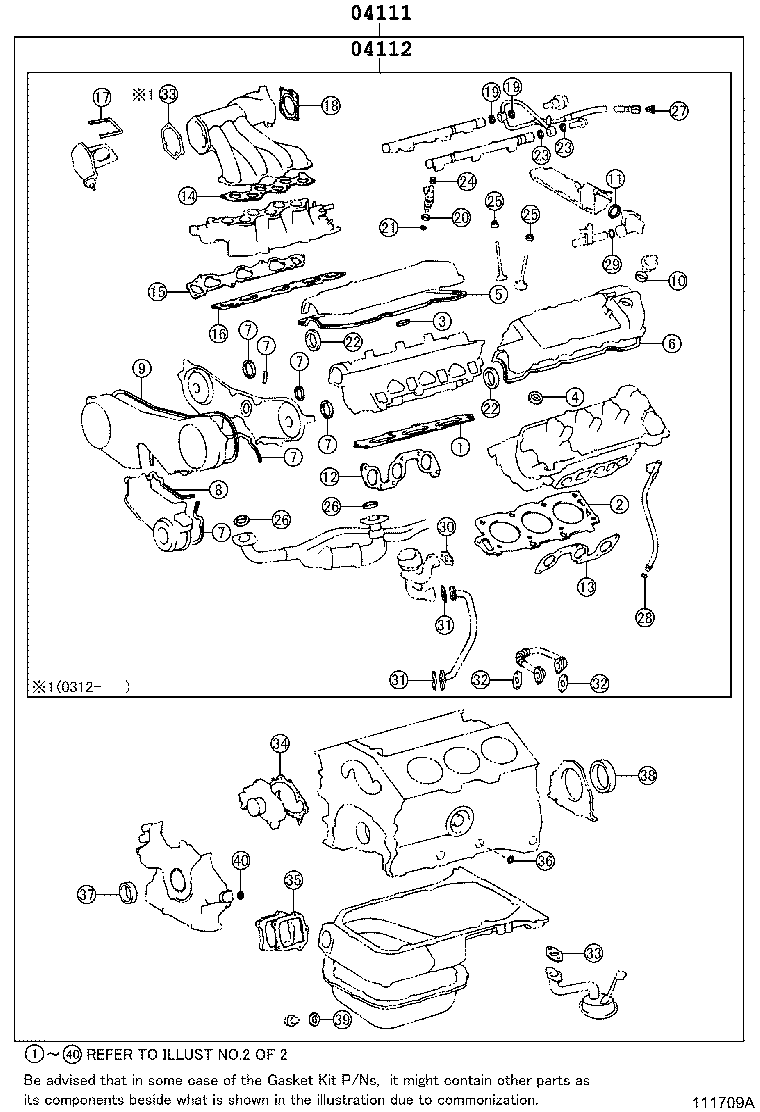 Engine Overhaul Gasket Kit